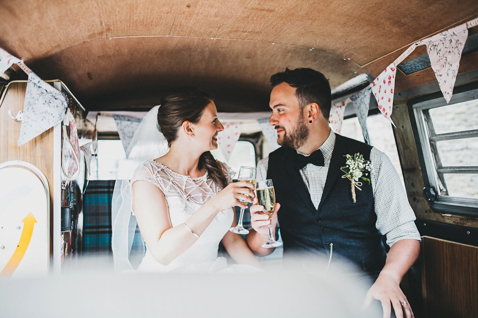 A Vintage VW for a Handmade Village Hall Wedding. Photography by Frankee Victoria.