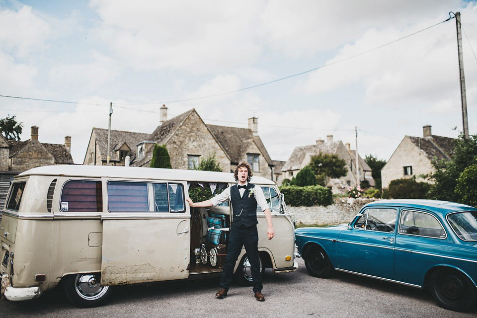 A Vintage VW for a Handmade Village Hall Wedding. Photography by Frankee Victoria.