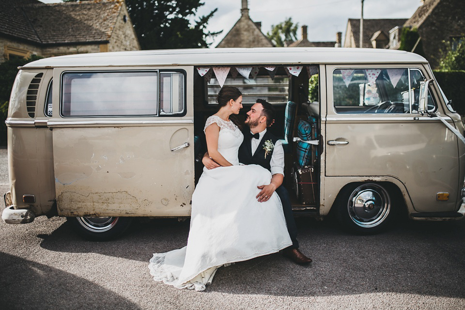 A Vintage VW for a Handmade Village Hall Wedding. Photography by Frankee Victoria.