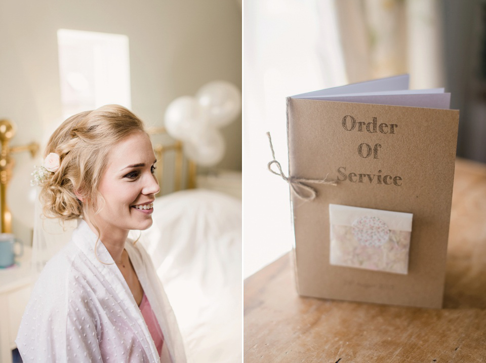 Jenny Packham Elegance for a Pastel Colour and Rustic Village Barn Wedding