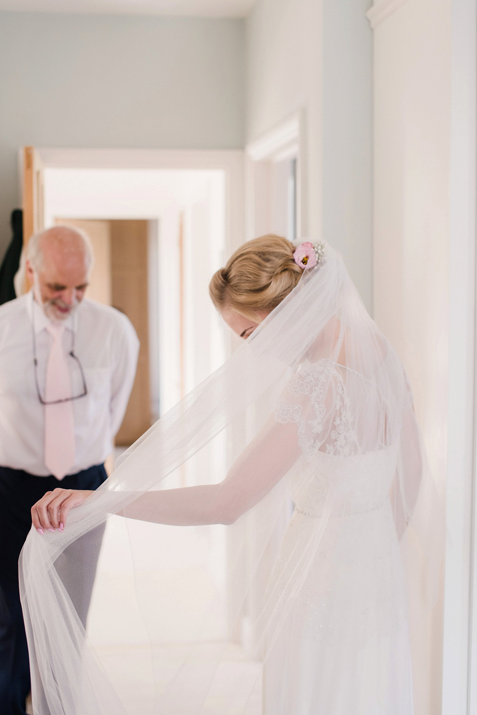 Jenny Packham Elegance for a Pastel Colour and Rustic Village Barn Wedding