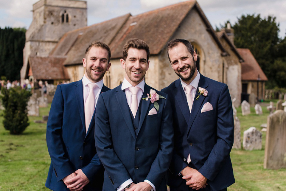 Jenny Packham Elegance for a Pastel Colour and Rustic Village Barn Wedding