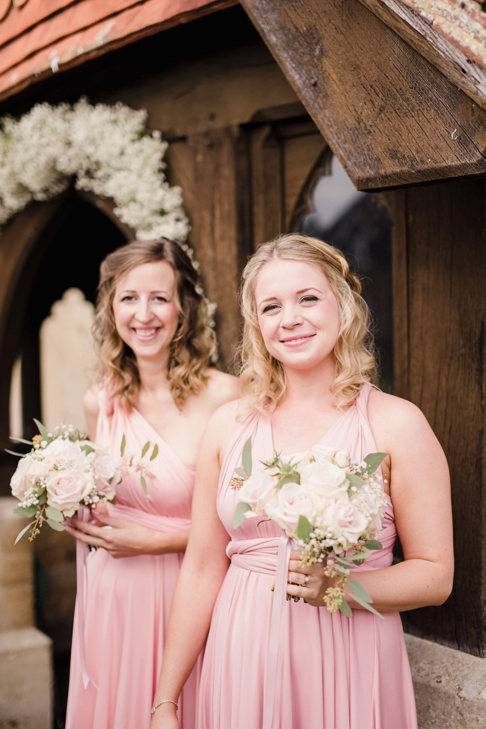 Jenny Packham Elegance for a Pastel Colour and Rustic Village Barn Wedding