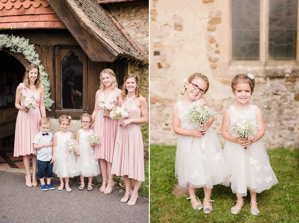 Jenny Packham Elegance for a Pastel Colour and Rustic Village Barn Wedding