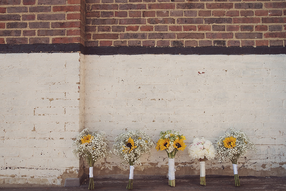 A 1930s Inspired Industrial Chic City Wedding with Two Beautiful  Dresses. Photography by Rebecca Douglas.