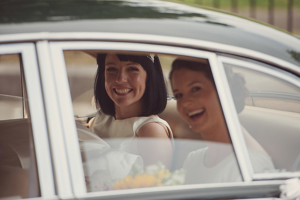 A 1930s Inspired Industrial Chic City Wedding with Two Beautiful  Dresses. Photography by Rebecca Douglas.