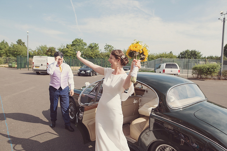 A 1930s Inspired Industrial Chic City Wedding with Two Beautiful  Dresses. Photography by Rebecca Douglas.
