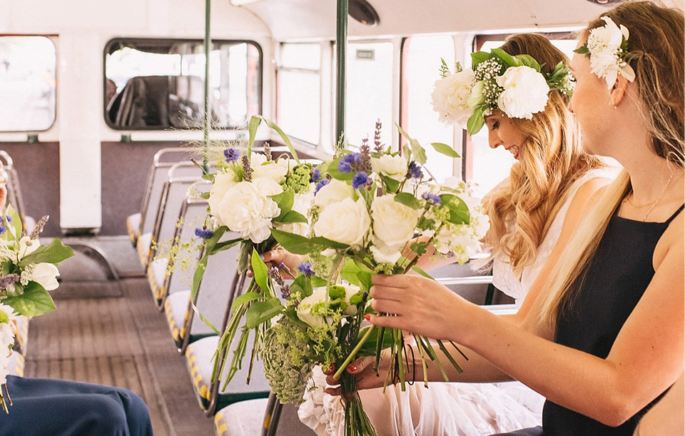 An Hermione de Paula Gown for a Modern and Minimalist London Wedding. Photography by Alexander Newton.