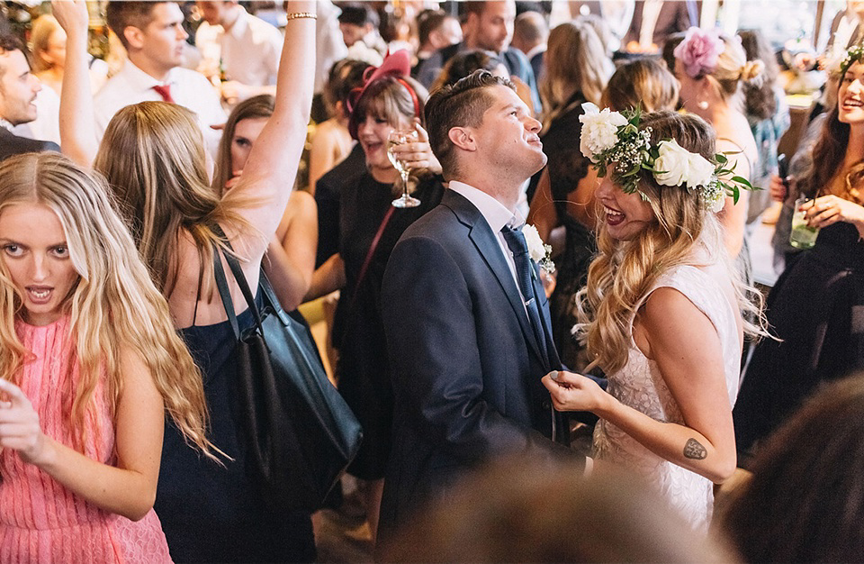 An Hermione de Paula Gown for a Modern and Minimalist London Wedding. Photography by Alexander Newton.