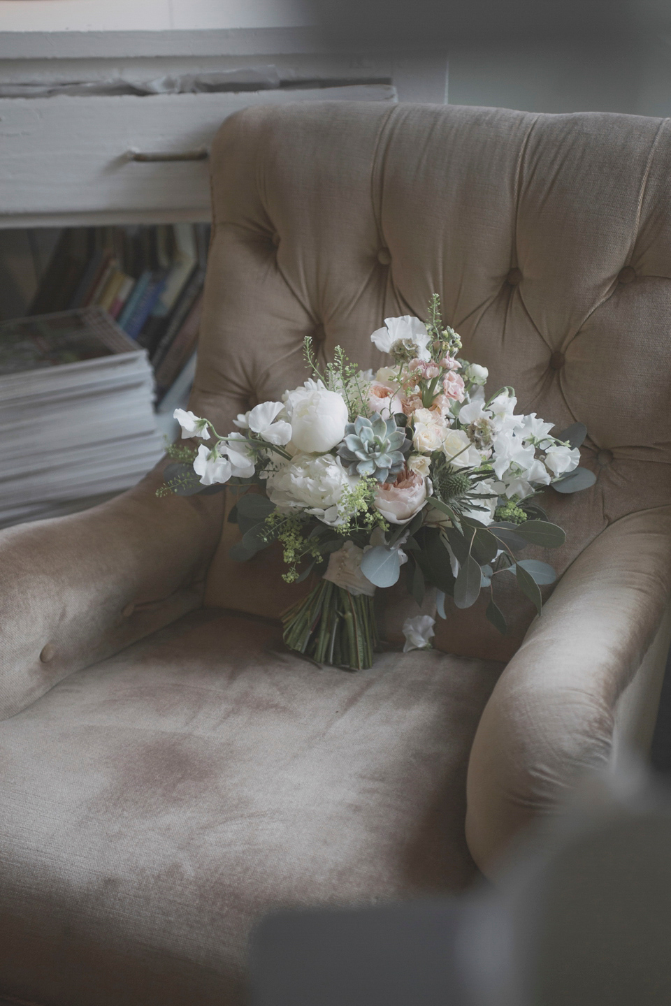 Jenny Packham's Betty for a Peach, Pink and Woodland Inspired Wedding. Images by Mirrorbox Photography.