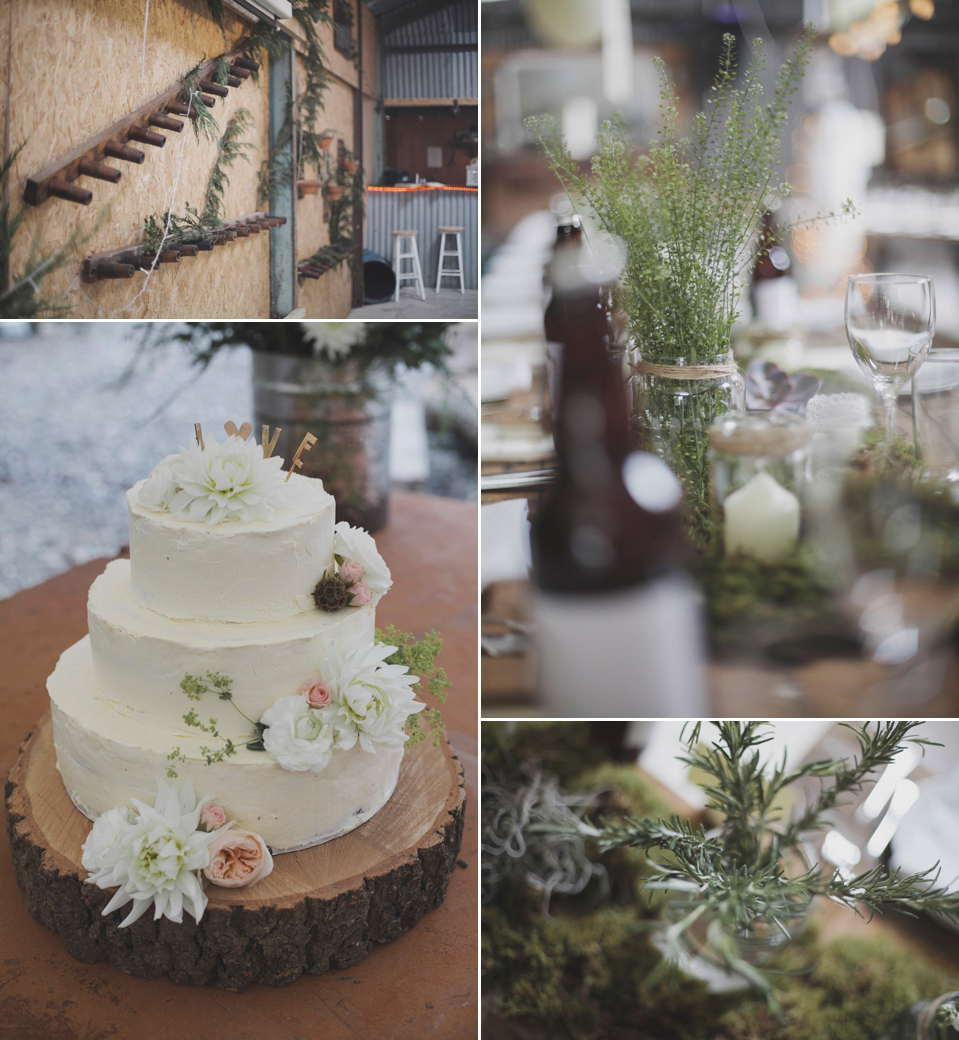 Jenny Packham's Betty for a Peach, Pink and Woodland Inspired Wedding. Images by Mirrorbox Photography.