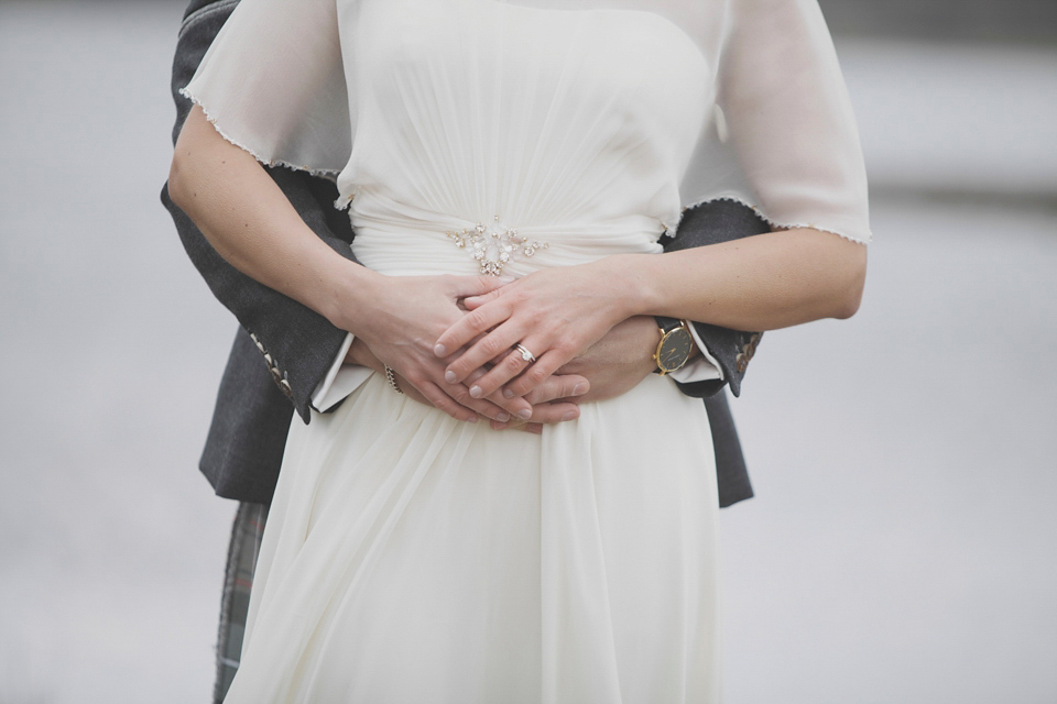 Jenny Packham's Betty for a Peach, Pink and Woodland Inspired Wedding. Images by Mirrorbox Photography.