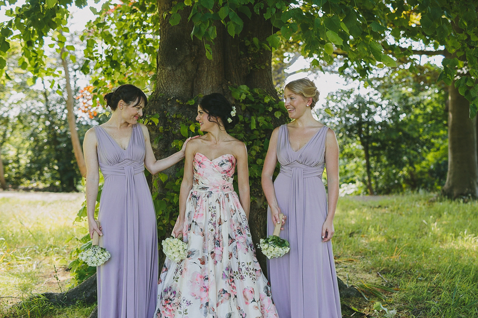 A Wendy Makin Floral Gown for a Rustic and Vintage Inspired Wedding. Photography by The Campbells.