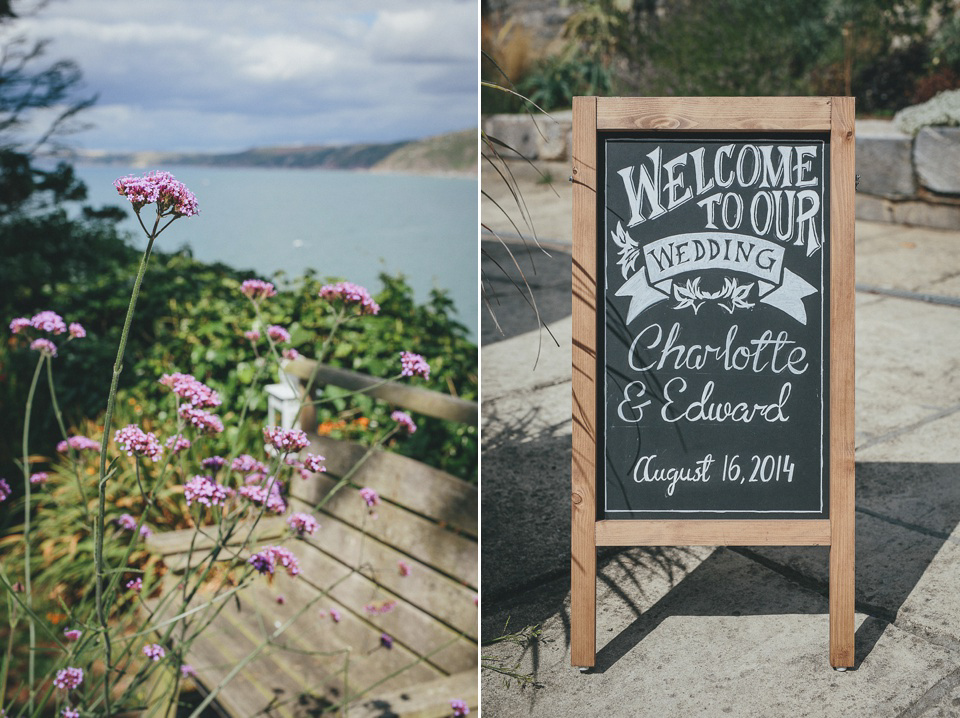 Eliza Jane Howell Glamour for a Cornish Wedding by the Sea. Photography by Helen Lisk.