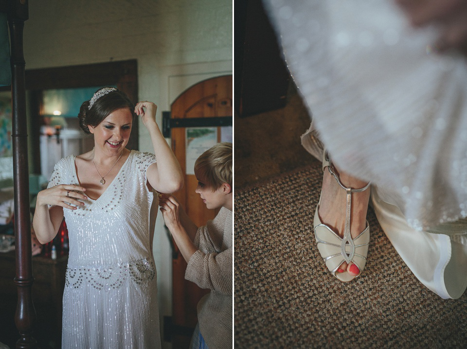 Eliza Jane Howell Glamour for a Cornish Wedding by the Sea. Photography by Helen Lisk.