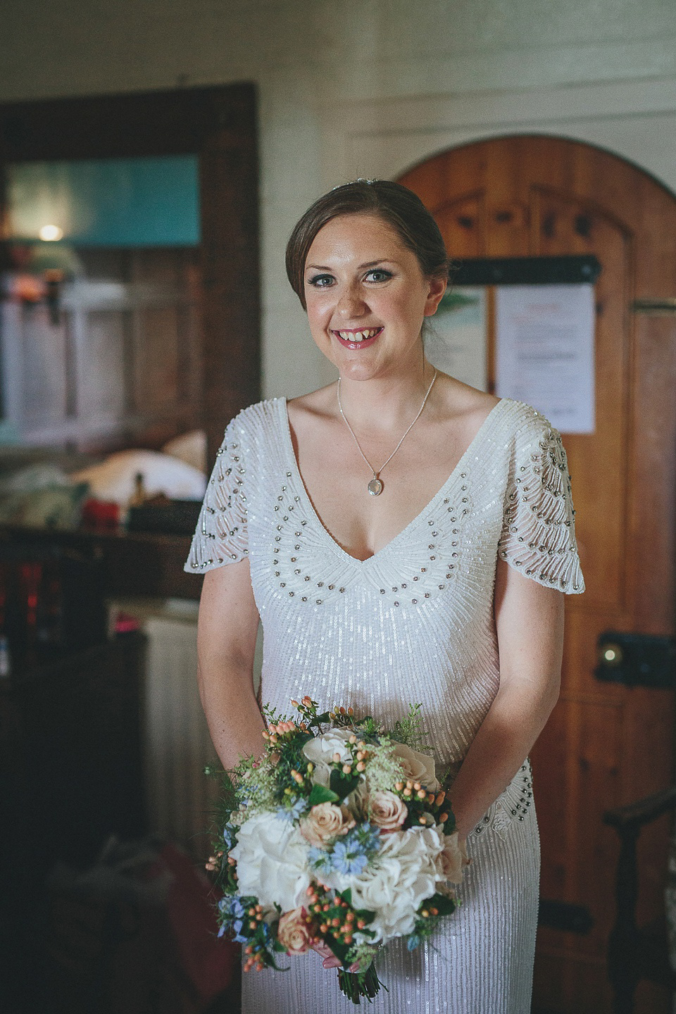 Eliza Jane Howell Glamour for a Cornish Wedding by the Sea. Photography by Helen Lisk.