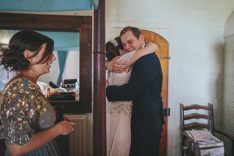 Eliza Jane Howell Glamour for a Cornish Wedding by the Sea. Photography by Helen Lisk.