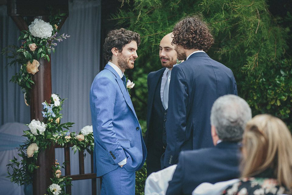 Eliza Jane Howell Glamour for a Cornish Wedding by the Sea. Photography by Helen Lisk.