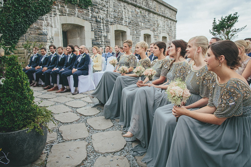 Eliza Jane Howell Glamour for a Cornish Wedding by the Sea. Photography by Helen Lisk.