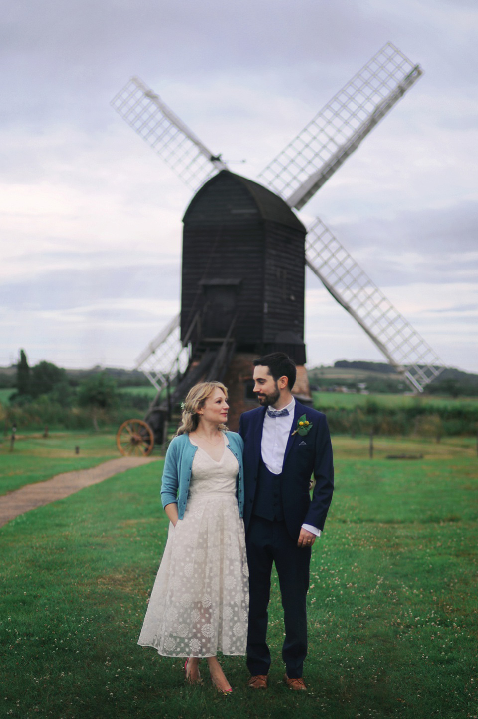 Handmade Rings, Wildflowers and a Yoana Baraschi Gown. Photography by Ella Ruth.