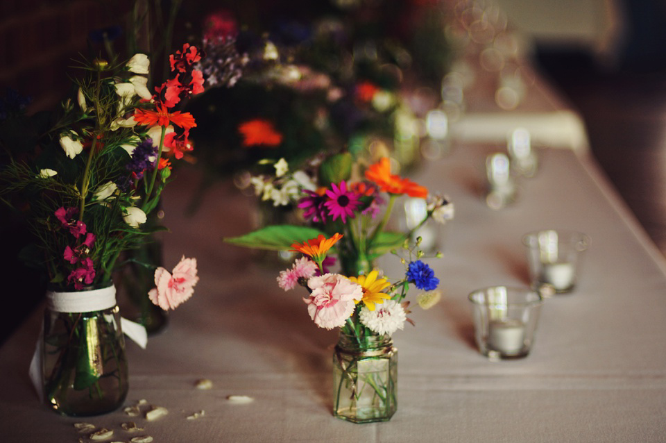 Handmade Rings, Wildflowers and a Yoana Baraschi Gown. Photography by Ella Ruth.