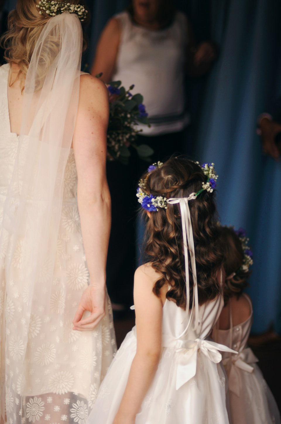 Handmade Rings, Wildflowers and a Yoana Baraschi Gown. Photography by Ella Ruth.