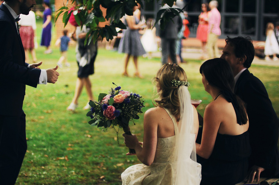 Handmade Rings, Wildflowers and a Yoana Baraschi Gown. Photography by Ella Ruth.