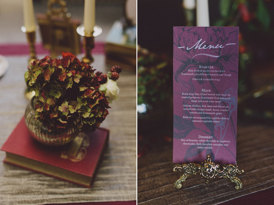 Autumn Country House Wedding Inspiration. Stationery, styling and concept by Lizzy May Design, photography by Chris Scuffins.