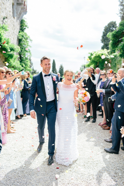 Temperley Elegance and Black Tie for a Fun-filled and Colourful Italian Wedding