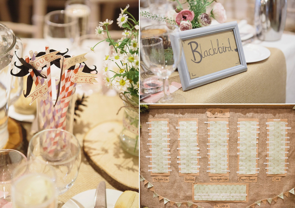 A 50's Inspired Polka Dot Gown and Sweet Floral Crown. This lovely wedding in Scotland was photographed by Mirrorbox.