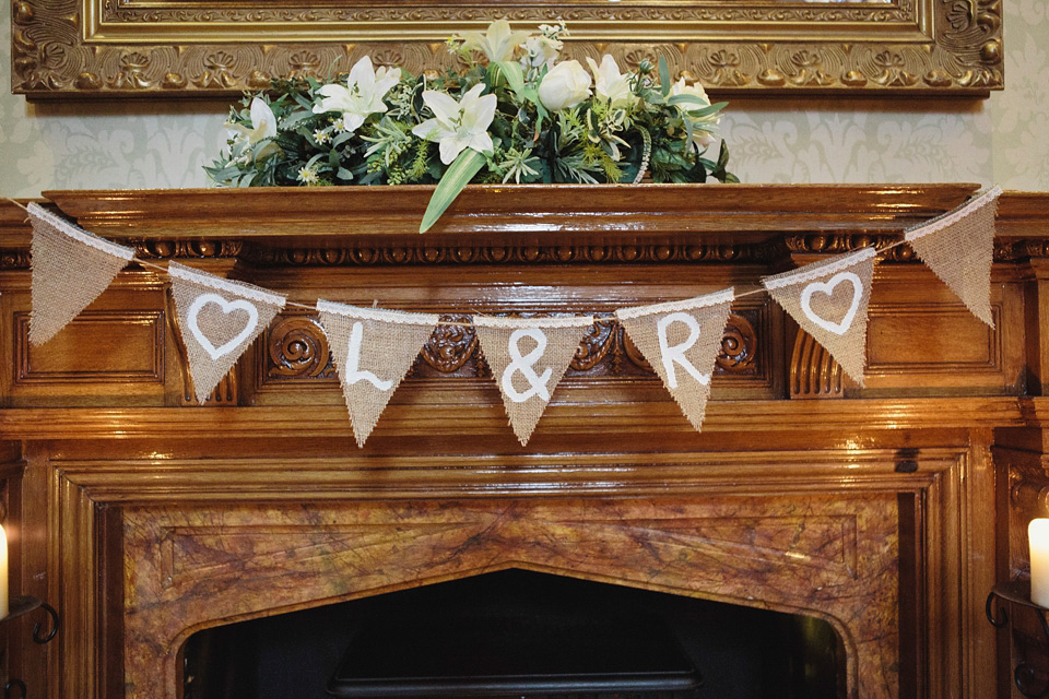 A 50's Inspired Polka Dot Gown and Sweet Floral Crown. This lovely wedding in Scotland was photographed by Mirrorbox.