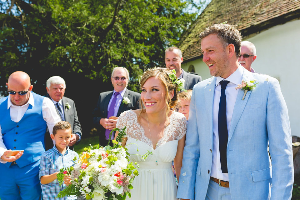 A Laure de Sagazan Gown for a Homespun and Festival Inspired Yurt Wedding. Photography by ELS Design.