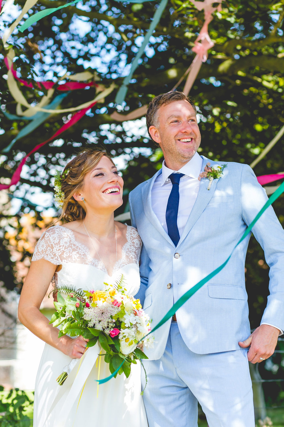 A Laure de Sagazan Gown for a Homespun and Festival Inspired Yurt Wedding. Photography by ELS Design.