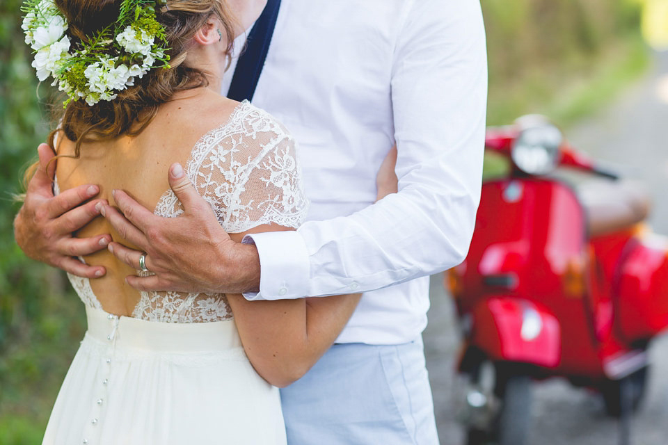 A Laure de Sagazan Gown for a Homespun and Festival Inspired Yurt Wedding. Photography by ELS Design.