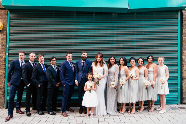 A Sequin Wedding Dress for a Brigitte Bardot and Literary Inspired London Wedding