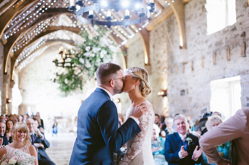 Lucy and James married at Healey Barn in Northumberland. Photography by Little Miss Boyco.