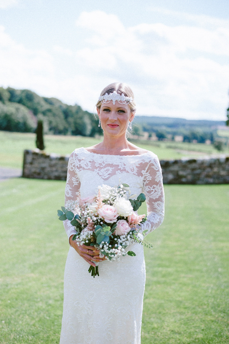 Lucy and James married at Healey Barn in Northumberland. Photography by Little Miss Boyco.