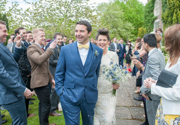A Needle and Thread Dress for a Modern and Elegant Dewsall Court Wedding