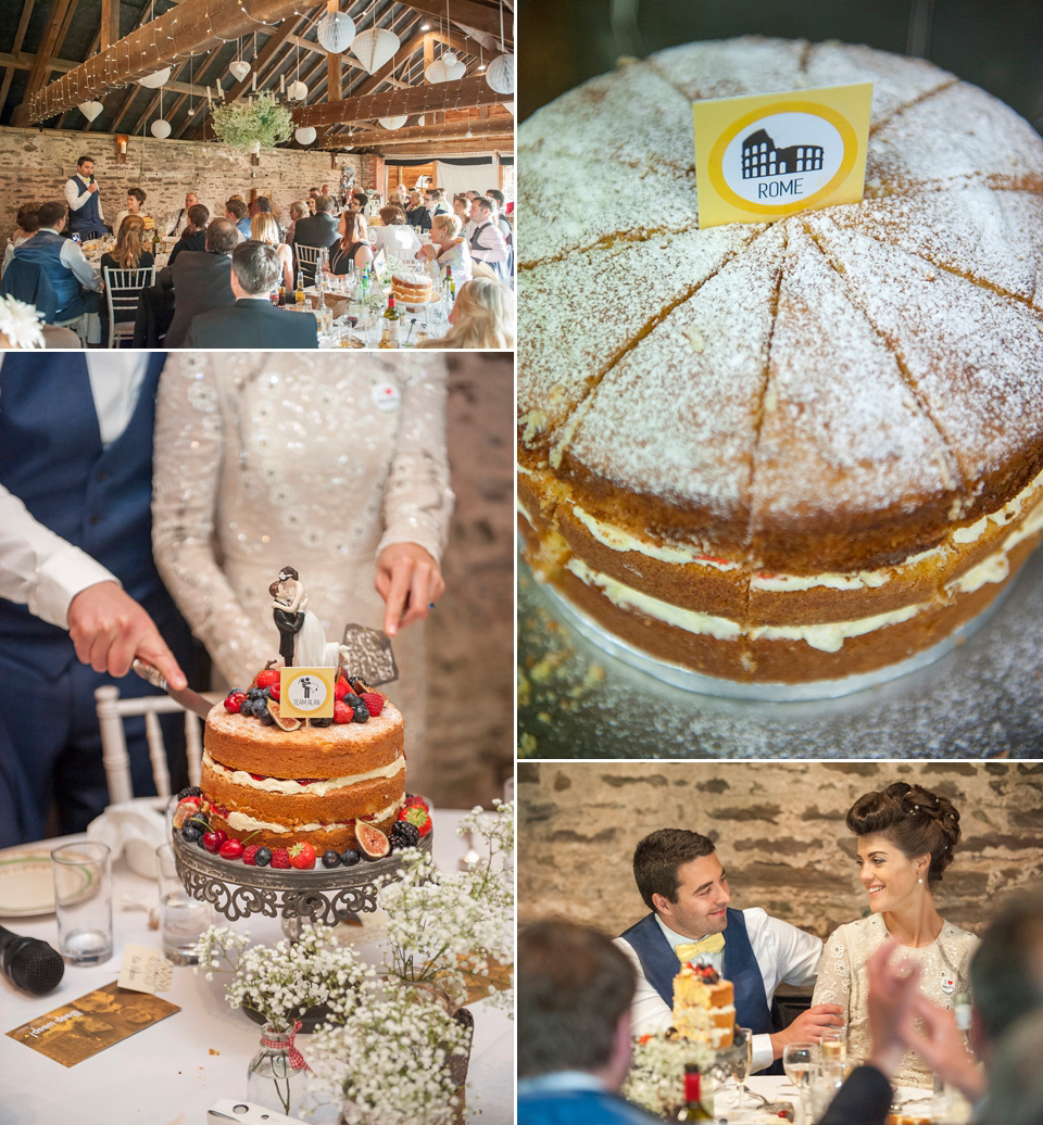 Bride Frances wears a gown by Needle & Thread for her Dewsall Court spring wedding. Images by Benjamin Wetherall of BPW Photography.