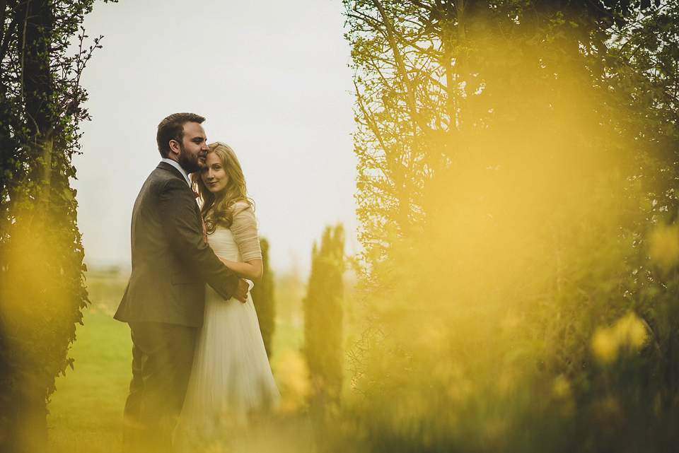 Bride Charlotte wore La Sposa for her elegant, relaxed and romantic South Farm garden wedding. Photography by Matt Penberthy.