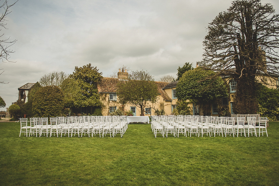 Bride Charlotte wore La Sposa for her elegant, relaxed and romantic South Farm garden wedding. Photography by Matt Penberthy.