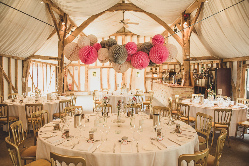 Bride Charlotte wore La Sposa for her elegant, relaxed and romantic South Farm garden wedding. Photography by Matt Penberthy.