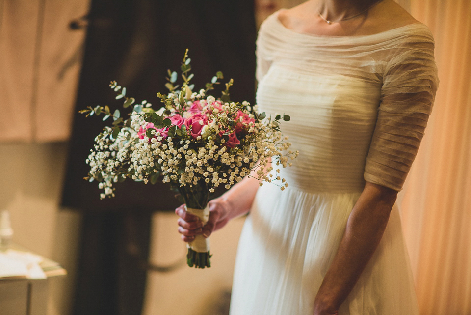 Bride Charlotte wore La Sposa for her elegant, relaxed and romantic South Farm garden wedding. Photography by Matt Penberthy.