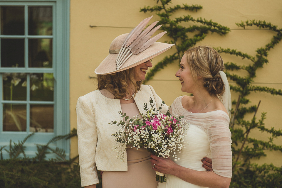 Bride Charlotte wore La Sposa for her elegant, relaxed and romantic South Farm garden wedding. Photography by Matt Penberthy.