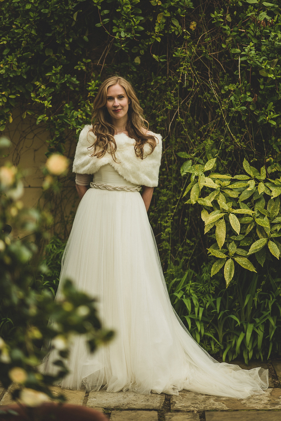 Bride Charlotte wore La Sposa for her elegant, relaxed and romantic South Farm garden wedding. Photography by Matt Penberthy.