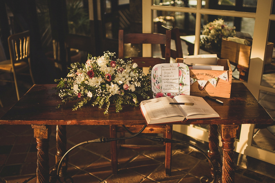 Bride Charlotte wore La Sposa for her elegant, relaxed and romantic South Farm garden wedding. Photography by Matt Penberthy.