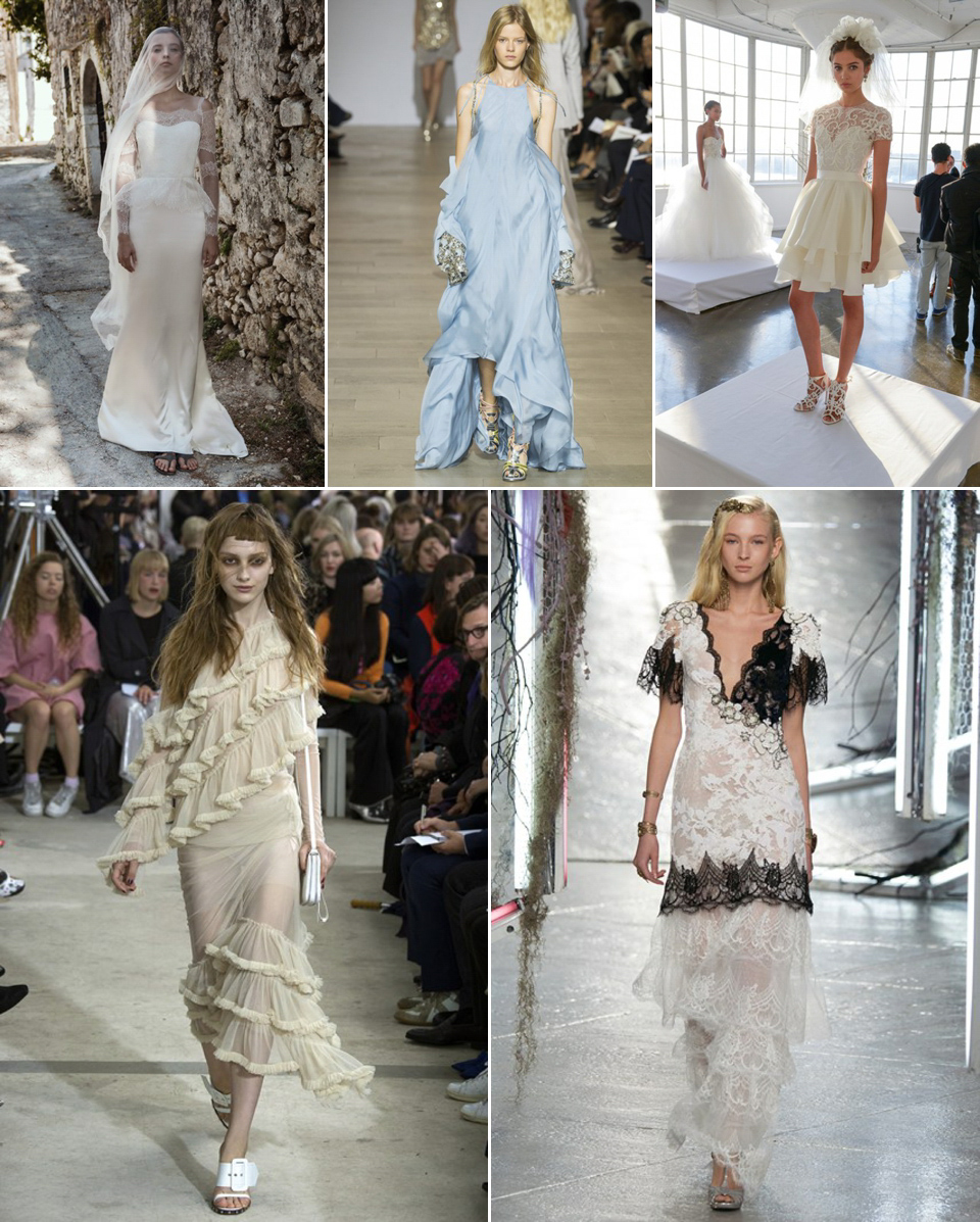 Frills - bridal fashion predictions for 2016