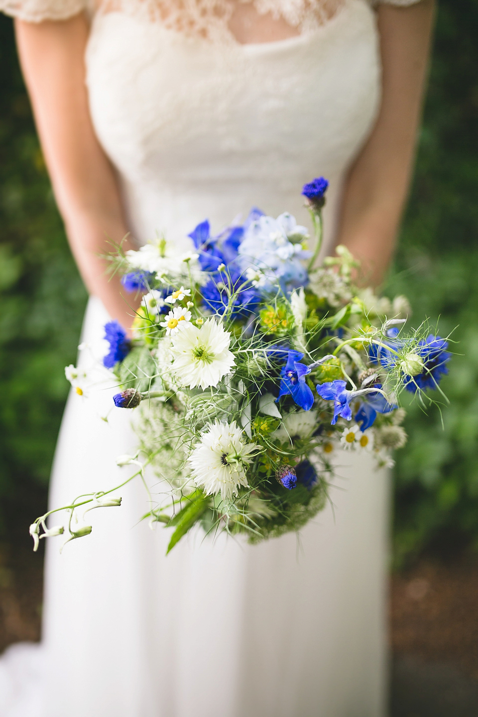 An Heirloom Veil for a Colourful, Homespun, Country Garden Wedding. Photography by Luvvy Hukins.