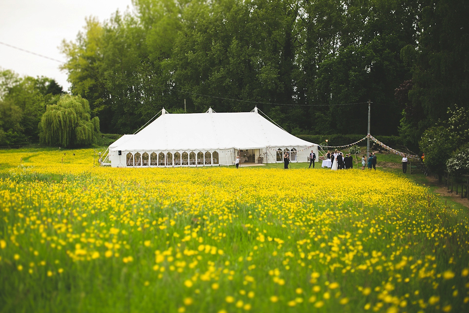 An Heirloom Veil for a Colourful, Homespun, Country Garden Wedding. Photography by Luvvy Hukins.