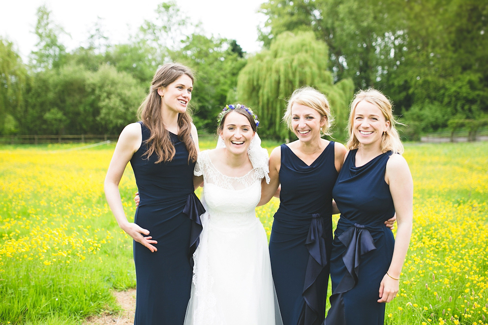 An Heirloom Veil for a Colourful, Homespun, Country Garden Wedding. Photography by Luvvy Hukins.